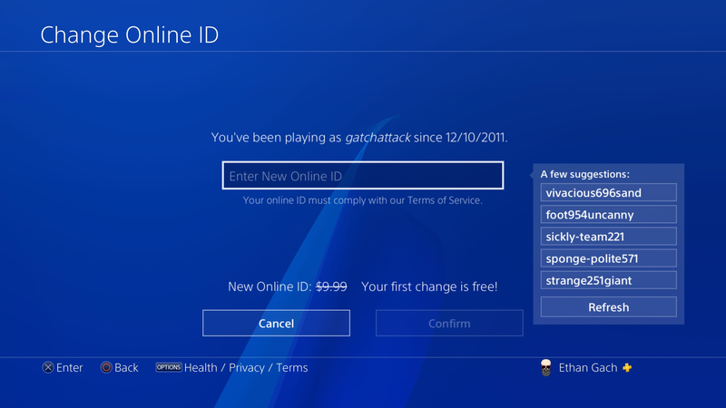 Illustration for article titled PlayStation Is Really Bad At Suggesting New PSN Names